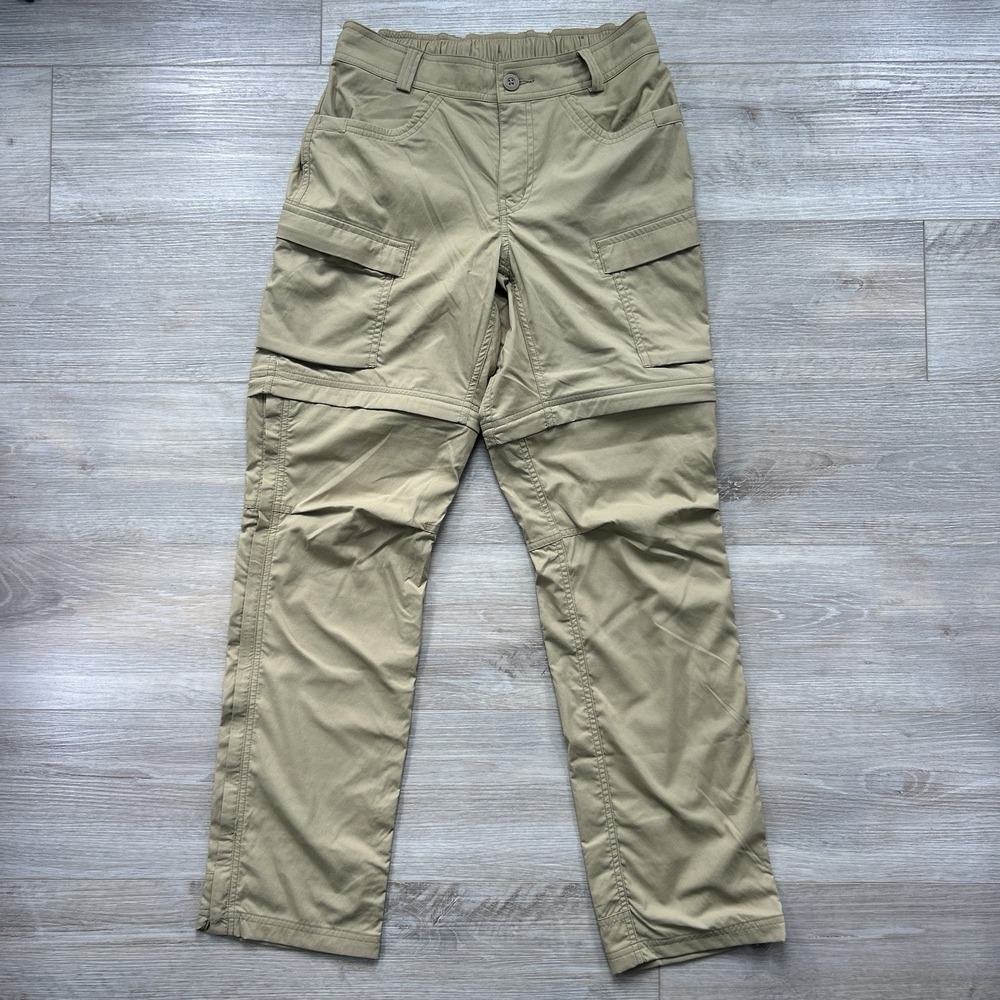 REI Co Op Sahara Convertible Pants Womens 4 Beige Zip Off Hiking Outdoor